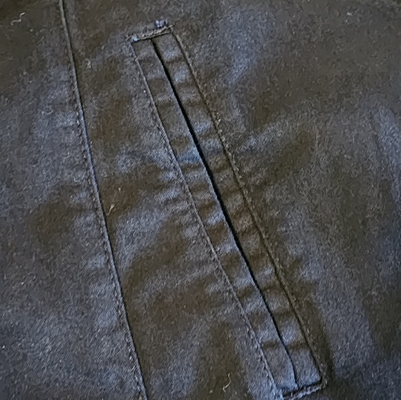 Tia Black Studded Embellished Jacket XL 3/4 Sleeve Pockets Rocker Chic Layer - Picture 7 of 9